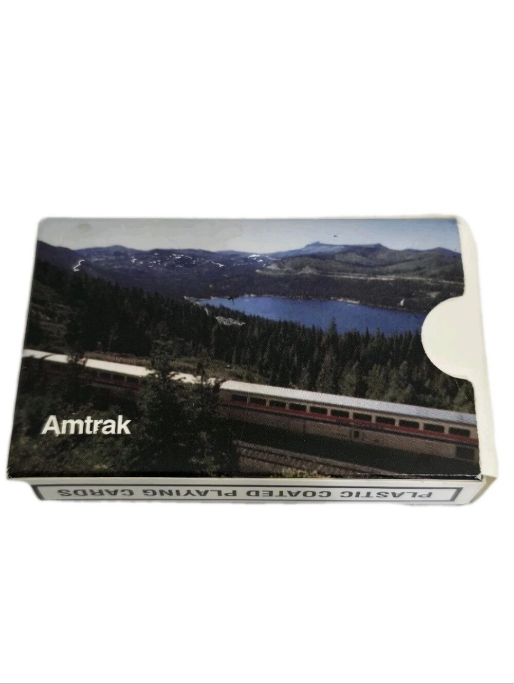 vintage AMTRAK Train‎ Plastic Coated Playing Cards 52 Complete Set and  4 Jokers